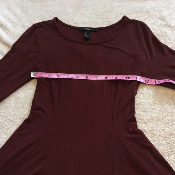 Forever 21 lace-up back brown skater dress - Picture 5 of 5